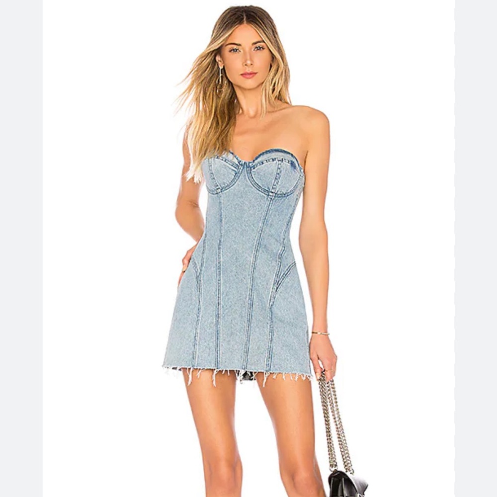 Retrofete Light Blue Denim Dress